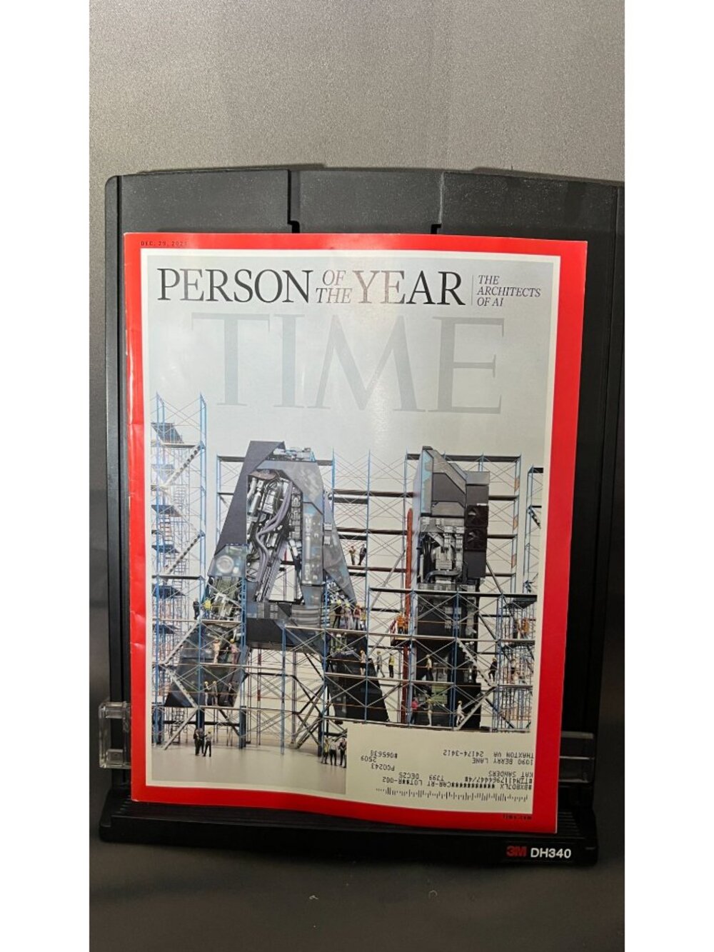 Time Magazine Dec. 29 2025 "Person Of The Year: Architects Of AI"